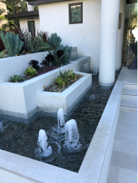 Side Garden with Fountain